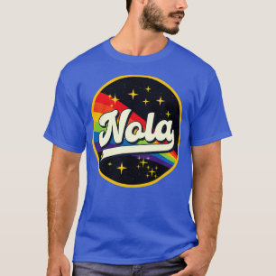 Nola Rainbow in Space Vintag Style T-Shirt