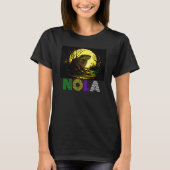 Nola Saying New Orleans Mardi Gras Nutria Rat 2 T-Shirt (Vorderseite)