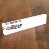 Nola-Schreibtisch-Nummernschild Namensplakette (Seite)