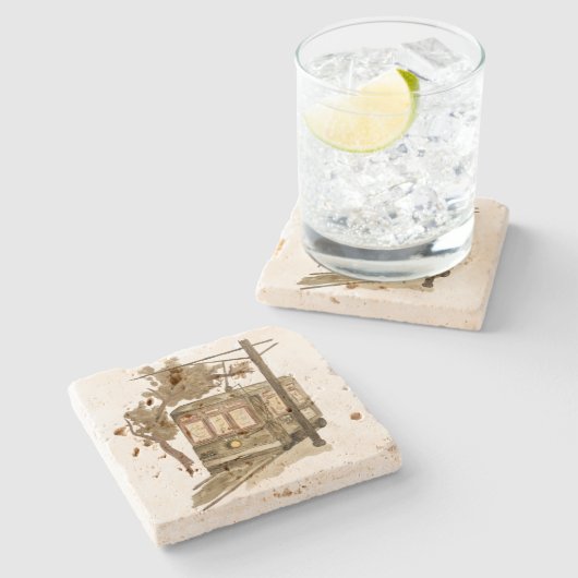 NOLA Streetcar Untersetzer (Seitenansicht)