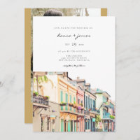 NOLA Watercolor New Orleans Bourbon Street Wedding