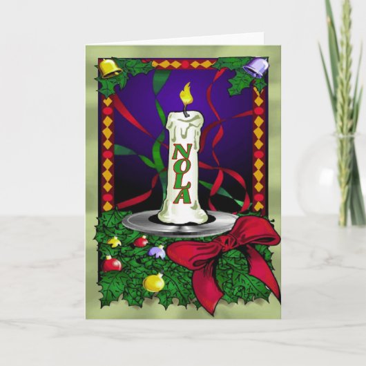 Nola-Weihnachtskarte Feiertagskarte (Vorderseite)