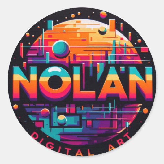 Nolan-Aufkleber Runder Aufkleber (Vorderseite)