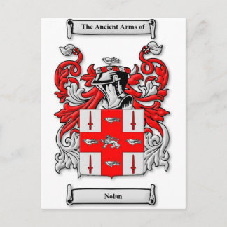 Nolan Coat of Arms Postkarte