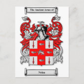 Nolan Coat of Arms Postkarte (Vorderseite)