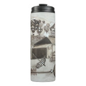 Nolan Collage Thermal Tumbler Thermosbecher (Vorderseite)