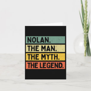 Nolan Der Mann der Mythos Die Legende Funny Person Karte