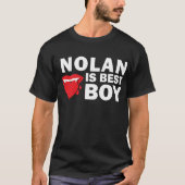 Nolan ist bester Jungen-Dunkelheits-T - Shirt (Vorderseite)