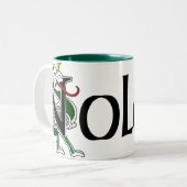 Nolan keltische Drache-Tasse Zweifarbige Tasse (Vorderseite Links)