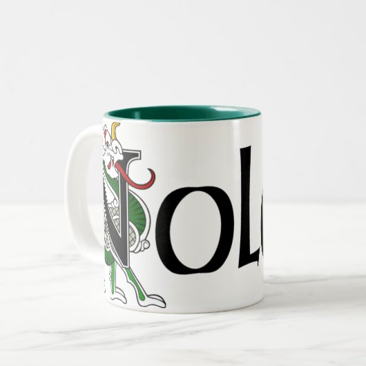 Nolan keltische Drache-Tasse Zweifarbige Tasse (Vorderseite Links)