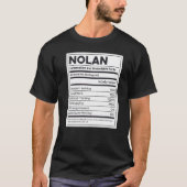 Nolan Nutrition Information Problem lösen hartes W T-Shirt (Vorderseite)