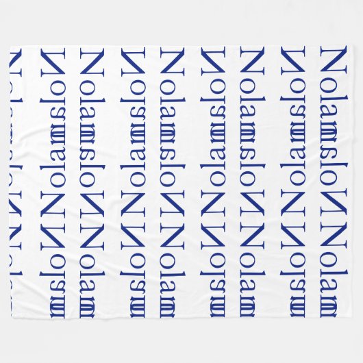 "Nolan" personalisierte Fleece-Decke Fleecedecke (Vorderseite (Horizontal))