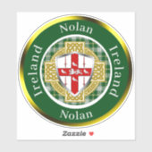 Nolan Shield & Celtic Cross Personalisiert Aufkleber (Blatt)