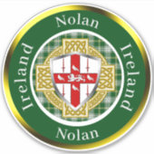 Nolan Shield & Celtic Cross Personalisiert Aufkleber (Vorderseite)