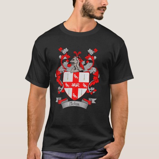 Nolan-Wappen | Nolan Surname Familienwappen T-Shirt (Vorderseite)