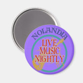 Nolandia Live Music Magnet (Vorderseite/Rückseite)