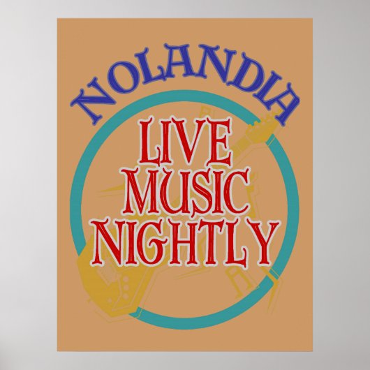 Nolandia Live Music Poster (Vorne)