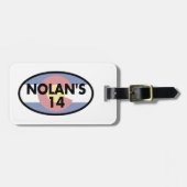 Nolans 14 Colorado Flag Oval Gepäckanhänger (Vorderseite horizontal)