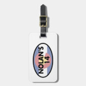 Nolans 14 Colorado Flag Oval Gepäckanhänger (Vorderseite vertikal)