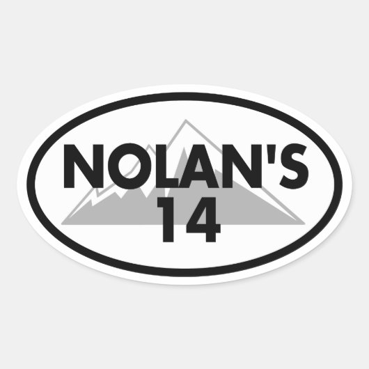 Nolans 14 Colorado Oval Ovaler Aufkleber (Vorderseite)