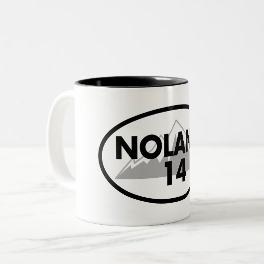 Nolans 14 Colorado Oval Zweifarbige Tasse (Vorderseite Links)