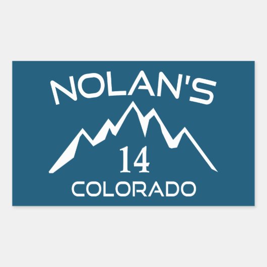 Nolans 14 Colorado Rechteckiger Aufkleber (Vorderseite)