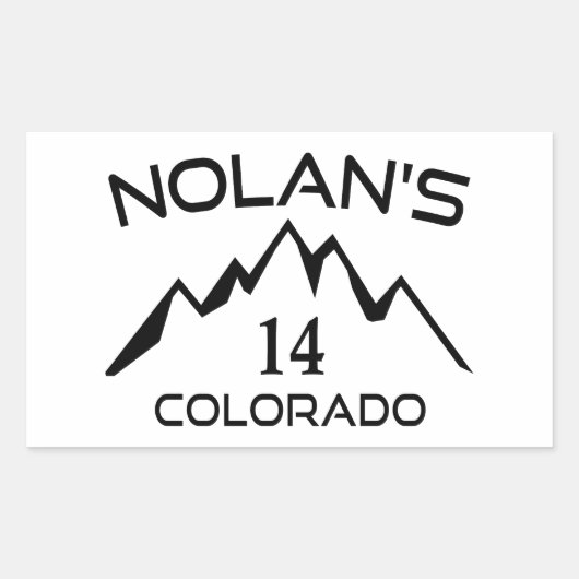 Nolans 14 Colorado Rechteckiger Aufkleber (Vorderseite)