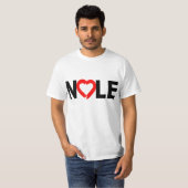 NOLE mit Herzen auf T-Shirts, Tassen, Kappen T-Shirt (Vorne ganz)