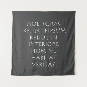 Noli foras ire i teipsum reddi in interiore wandteppich