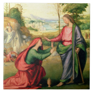 Noli ich Tangere, c.1508 (Öl auf Leinwand) Fliese