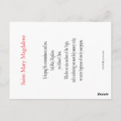 Noli Me Tangere Praetkarte Postkarte (Rückseite)