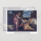 Noli Me Tangere von Paolo Veronese Postkarte (Vorne/Hinten)