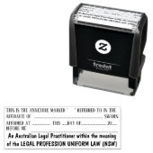 Nolicitor affidavit annexure NSW Juristische Stati Permastempel (Beispiel)