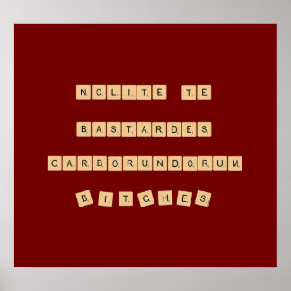 Nolite-Bastardes-Carborundorum Poster