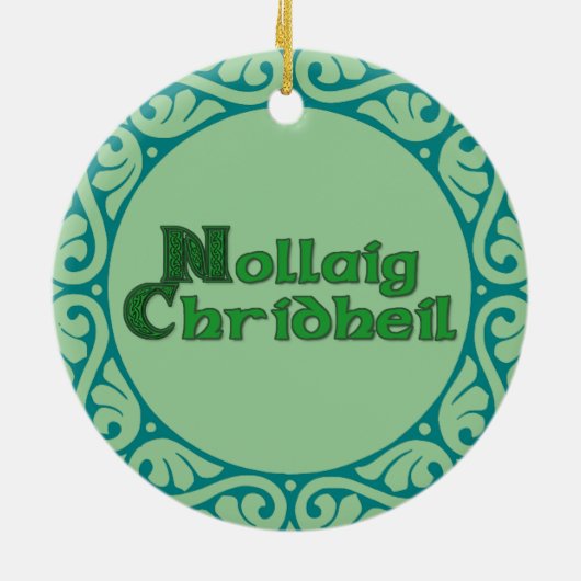 Nollaig Chridheil - schottische Keramik Ornament (Hinten)