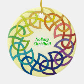 Nollaig Chridheil - schottische Keramik Ornament (Hinten)