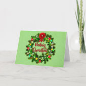 Nollaig Chridheil Schottischer Weihnachtsgruß Karte (Vorderseite)