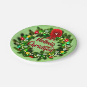 Nollaig Chridheil Scottish Christmas 7" Pappteller (Schrägansicht)