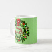 Nollaig Chridheil Scottish Christmas Kaffeetasse (Vorderseite Links)