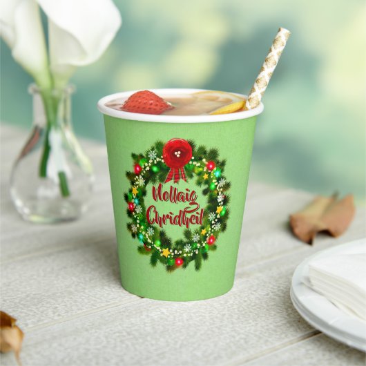 Nollaig Chridheil Scottish Christmas Pappbecher (In Situ)