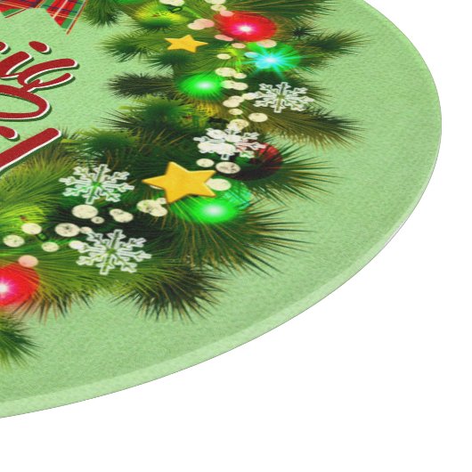 Nollaig Chridheil Scottish Christmas Schneidebrett (Ecke)