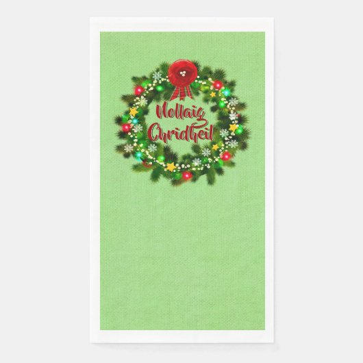 Nollaig Chridheil Scottish Christmas Serviette (Vorderseite)