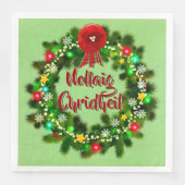 Nollaig Chridheil Scottish Christmas Serviette (Vorderseite)