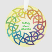 Nollaig Shona Dhaoibh - irische Ornament (Vorderseite)