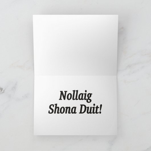 Nollaig Shona Duit! Frohe Weihnachten in irischem (Innenseite)