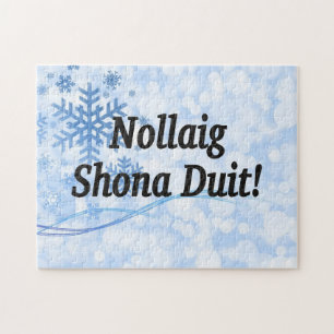 Nollaig Shona Duit! Frohe Weihnachten in irischem Puzzle