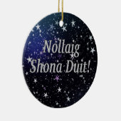 Nollaig Shona Duit! Frohe Weihnachten in irischer Keramikornament (Rechts)