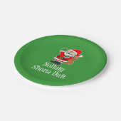 Nollaig Shona Duit irisches Weihnachten Sankt Pappteller (Schrägansicht)