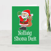 Nollaig Shona Duit Karte (Vorderseite)