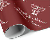 Nollaig Shona Irish Merry Weihnachtspapier Geschenkpapier (Rolleneckpunkt)